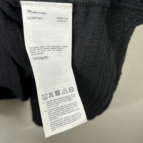 Rip Curl Premium Surf Dress Women’s XS Black Gauze Beach Cover-Up - Picture 6 of 8